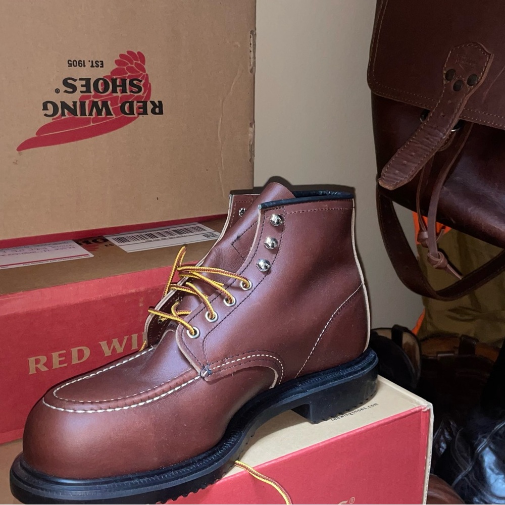 Red Wing Shoes Chestnut Leather Boots